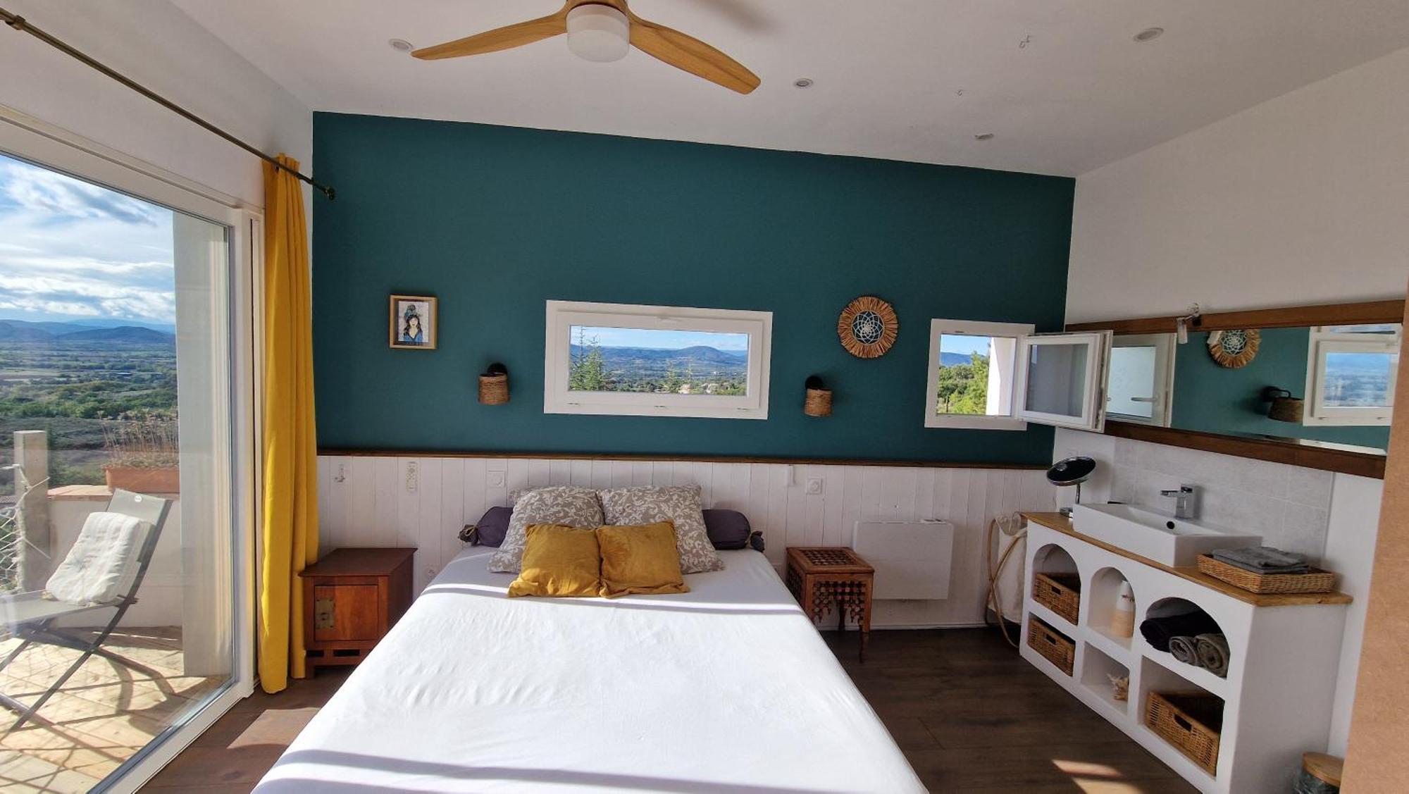 Reve D'Escapade Chambre Avec Vue Sublime Sur Les Cevennes Ardechoises Barjac  Extérieur photo